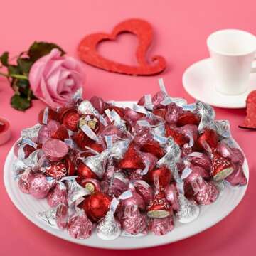 Hershey's 2 lb Valentine's Kisses - Sweet Chocolate Treats
