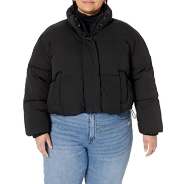 Amazon Essentials Women's Cropped Puffer Jacket - Warm & Stylish