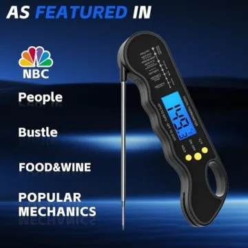 TRAUSI Instant Read Meat Thermometer - Accurate & Waterproof Cooking Tool