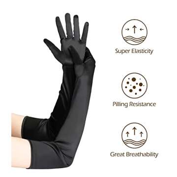 Zivyes 1920s Accessories for Women Headband Necklace Gloves Costume Holder Flapper Costume Accessories for Women