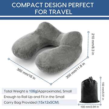 Comfortable HITSZS Inflatable Travel Pillow for All Journeys