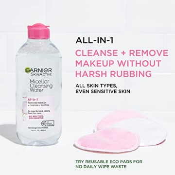 Garnier Micellar Water for Gentle Makeup Removal - 13.5 Fl Oz