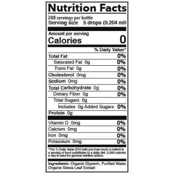 SweetLeaf Organic Sweet Drops- Flavored Stevia Liquid Sweetener, Stevia Extract, Zero Calorie, Gluten Free, Keto Friendly, Non GMO, Natural Flavor, Sugar Alternative- Stevia Clear, 2 Fl Oz (Pack of 1)