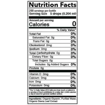 SweetLeaf Organic Sweet Drops Stevia Sweetener Zero Cal