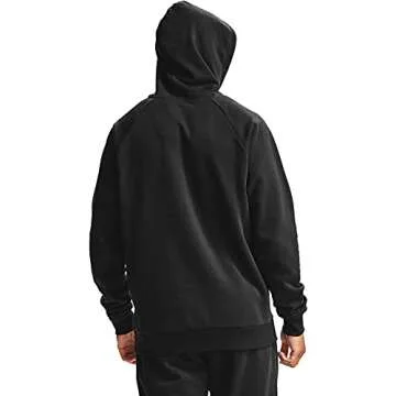 Under Armour Mens Rival Fleece Hoodie , Black (001)/Onyx White , Medium