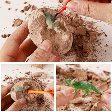Dino Eggs Dig Kit for Kids - Fun 12 Pack Dinosaur Toys