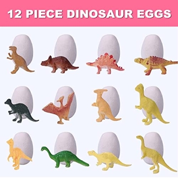 Dino Eggs Dig Kit for Kids - Fun 12 Pack Dinosaur Toys