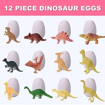 Dino Eggs Dig Kit for Kids - Fun 12 Pack Dinosaur Toys