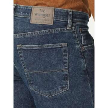 Wrangler Authentics Men's Comfort Flex Waist Jean - Dark Stonewash
