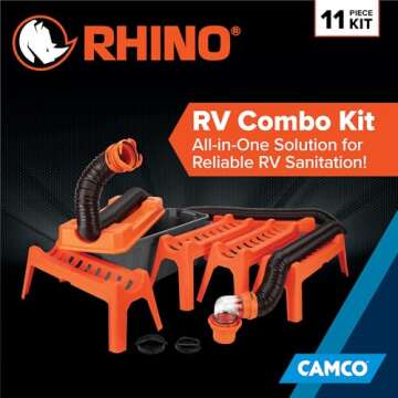 Camco Rhino Ultimate 20' RV Sewer Hose Kit — All-in-One Solution for Efficient RV Sanitation