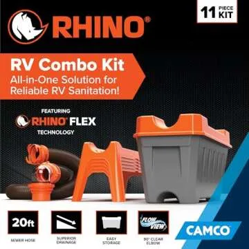 Camco Rhino Ultimate RV Sewer Hose Kit for Easy Sanitation
