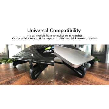 K7 Laptop Stand, Foldable Portable Laptop Stand, Ergonomic Laptop Riser for Desk for MacBook and Laptops 10-17",Balck, Lightweight,