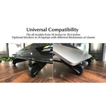 K7 Laptop Stand, Foldable Portable Laptop Stand, Ergonomic Laptop Riser for Desk for MacBook and Laptops 10-17",Balck, Lightweight,