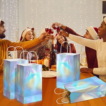Estune Iridescent Glitter Gift Bags for All Occasions