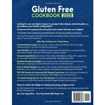 Gluten Free Cookbook: 2000 Days of Easy and Flavorful Recipes to Manage Celiac Disease, Cut Gluten, ...