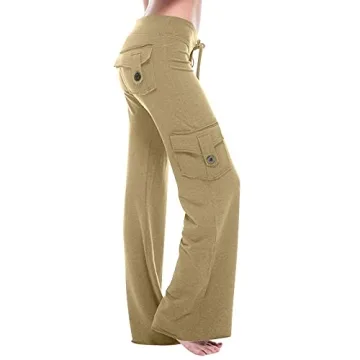 2025 Women's Yoga Leggings Cargo Pants with Pockets