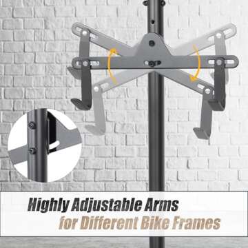 CyclingDeal 2 Bike Bicycle Vertical Hanger Parking Rack Gravity Floor Storage Stand for Garages or Apartments