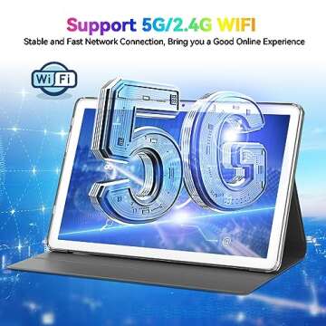 Latest Android 13 Tablet, Octa-Core Processor+128GB+16(8+8 Expand) GB, 10.1 inch Tablet with 8000mAh Battery, 1280x800 HD Screen, 5G WiFi, 21MP Camera, Tablet with Keyboard, Bluetooth, Mouse, Case.