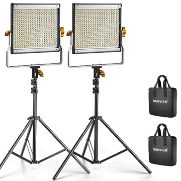 Dimmable Bi-Color LED Video Light Kit for YouTube
