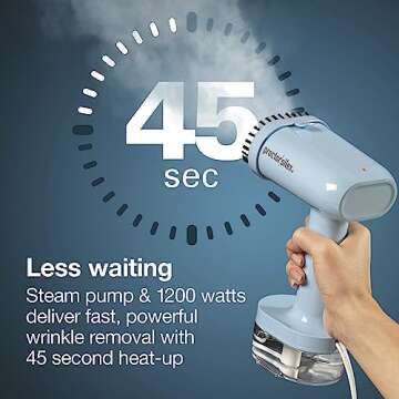 Proctor Silex Travel Iron & Garment Steamer - 1200 Watts