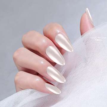 Artdone White Pearl Chrome Nail Powder Set for Stunning Nails