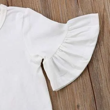 Stylish Mubineo Baby Girl Bell Sleeve Romper for Summer