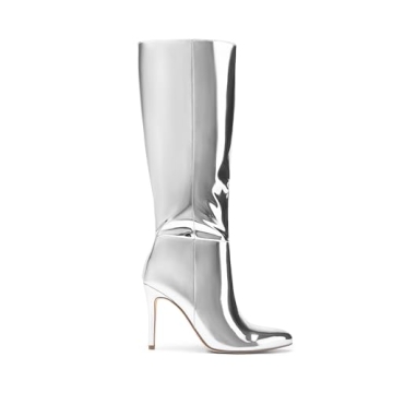 DREAM PAIRS Stylish Knee High Stiletto Boots for Women