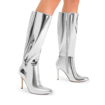 DREAM PAIRS Stylish Knee High Stiletto Boots for Women