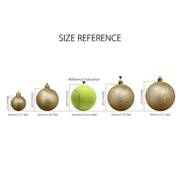 Shatterproof Clear Plastic Christmas Ornaments Set for Decorations