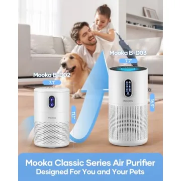MOOKA HEPA Air Purifier - For Large Rooms & Pets