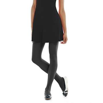 No nonsense Women's Opaque Sheer to Waist Tight 3-Pack