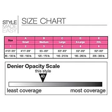 No nonsense Women's Opaque Sheer to Waist Tight 3-Pack