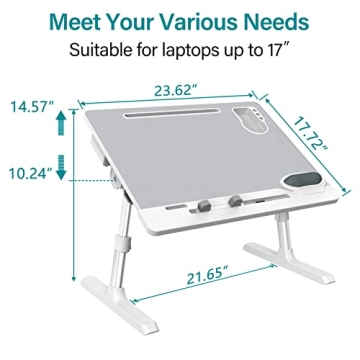WOKA Laptop Desk - Adjustable, Large and Versatile for Home Use