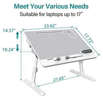 WOKA Laptop Desk - Adjustable, Large and Versatile for Home Use