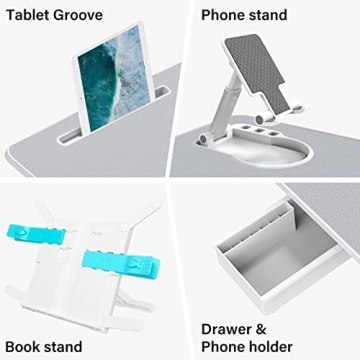 WOKA Laptop Desk - Adjustable, Large and Versatile for Home Use
