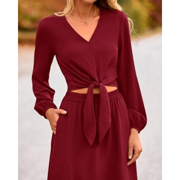 PRETTYGARDEN Women's Fall 2 Piece Outfit Set 2024