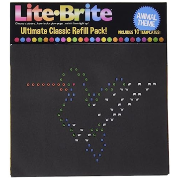 Lite Brite Ultimate Classic Refill Pack - 10 Fun Templates