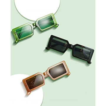 Retro Rectangle Sunglasses for Women UV Protection Stylish