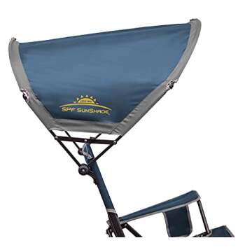 GCI Outdoor Sunshade Rocker Outdoor Rocking Chair with Canopy