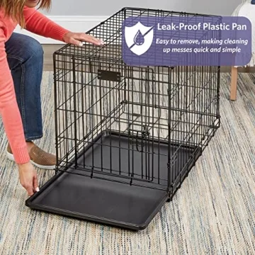 Enhanced iCrate Dog Crate with Leak-Proof Pan