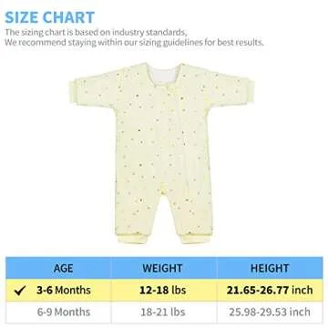 BBTKCARE Sleep Sack - Cozy Cotton Baby Pajamas 3-6 Months
