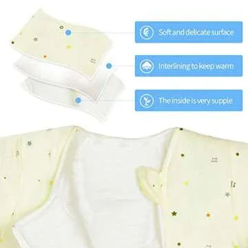 BBTKCARE Sleep Sack - Cozy Cotton Baby Pajamas 3-6 Months