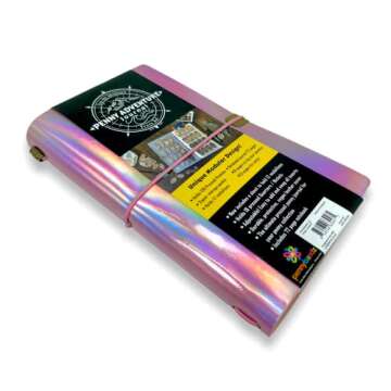 Pennybandz The Penny Journal Holds 146 Coins the Ultimate Souvenir Penny Collecting Book for your Coin Collection Holds 128 Pressed Pennies and 18 Pressed Quarters or Nickels (Unicorn Iridescent)