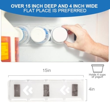 Sophico Yogurt Organizer: 4 Capacity Fridge Solution
