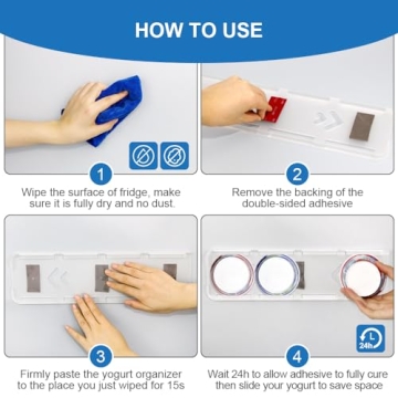 Sophico Yogurt Organizer: 4 Capacity Fridge Solution