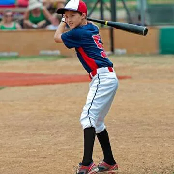 Haysandy 3 Pairs Baseball Socks Bulk Soccer Sock Youth High Long Tube Softball Football Team Boys Girls Unisex Sport Sock(Black)