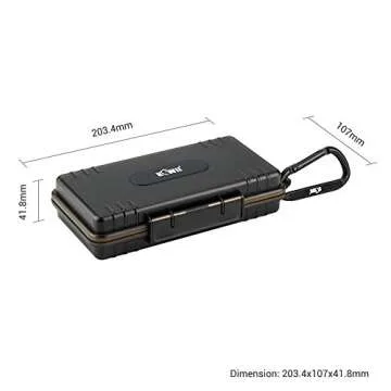 45 Slots (15 XQD+30 SD) Memory Card Case Storage Holder Organizer for XQD SD/SDHC/SDXC CFepress Type A Card, Shockproof and Water-Resistant XQD SD Card Carrying Case with Labels