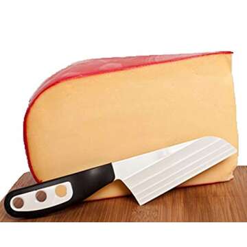 The Cheese Knife BKP2 with Patented Cheese Knives Blade, Black