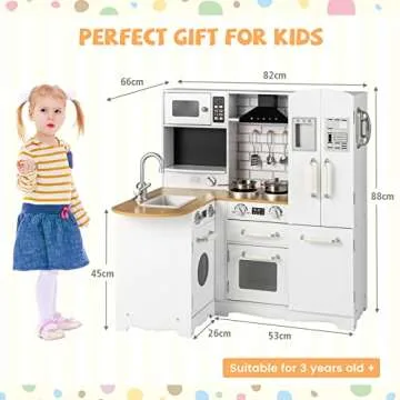 HONEY JOY Kids Kitchen Playset for Little Chefs