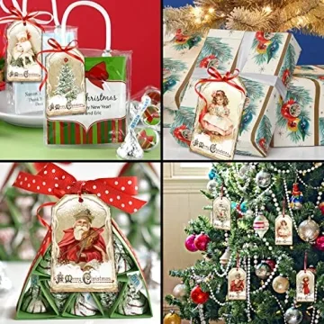 60 Vintage Christmas Gift Tags for Holiday Gifting